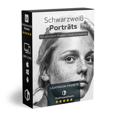 Schwarzweiß-Presets für Porträts