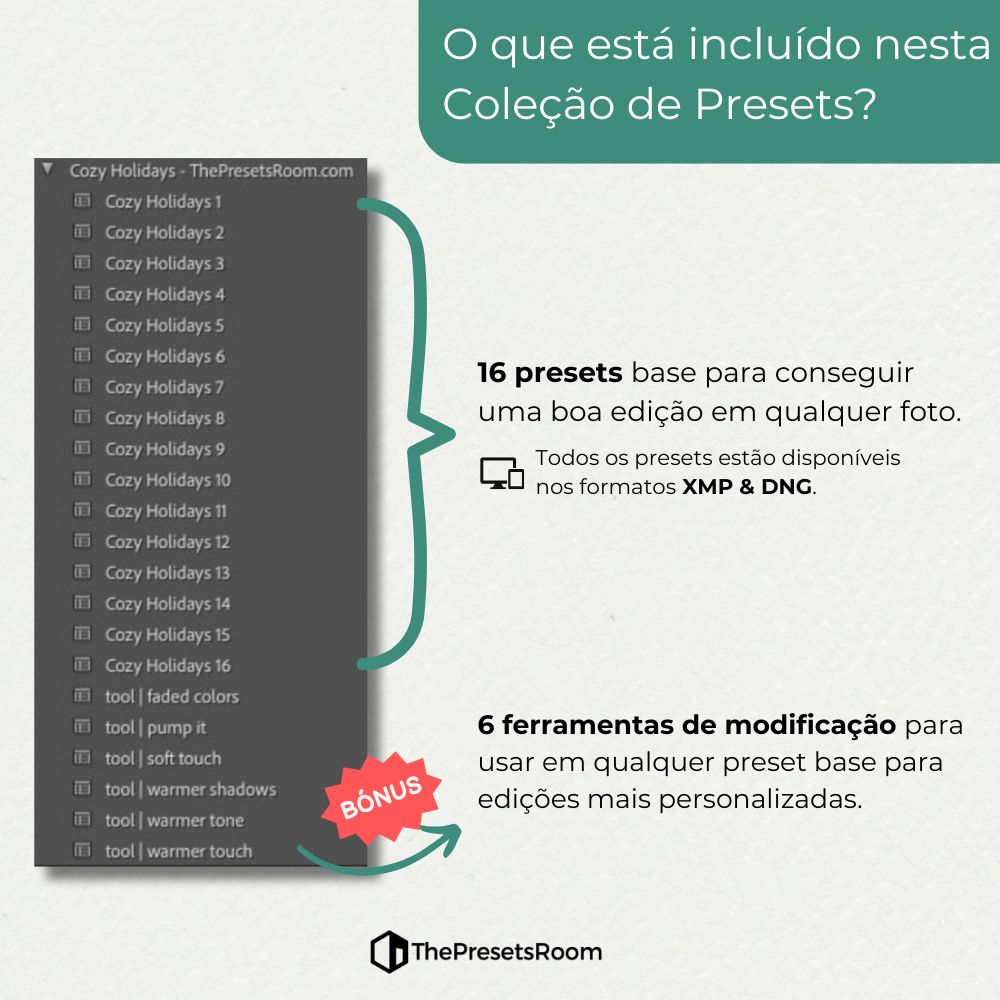Coleção de Presets Warm Christmas